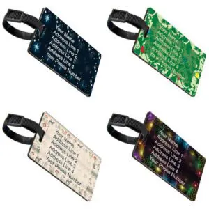 Custom Engraving of Trophies and Gifts Designer Luggage Tags