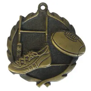 Custom Engraving of Trophies and Gifts 3D Gold Rugby Medal