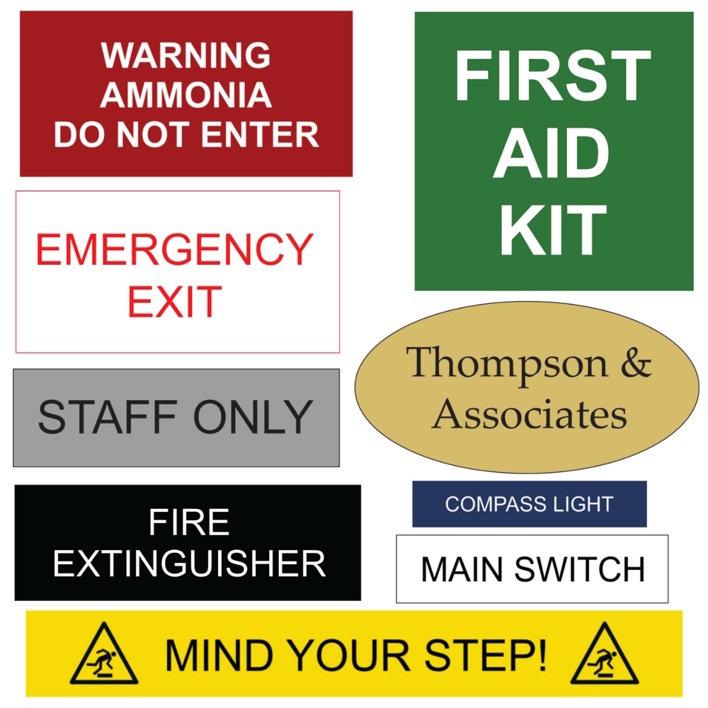 Engraved Signs and Labels