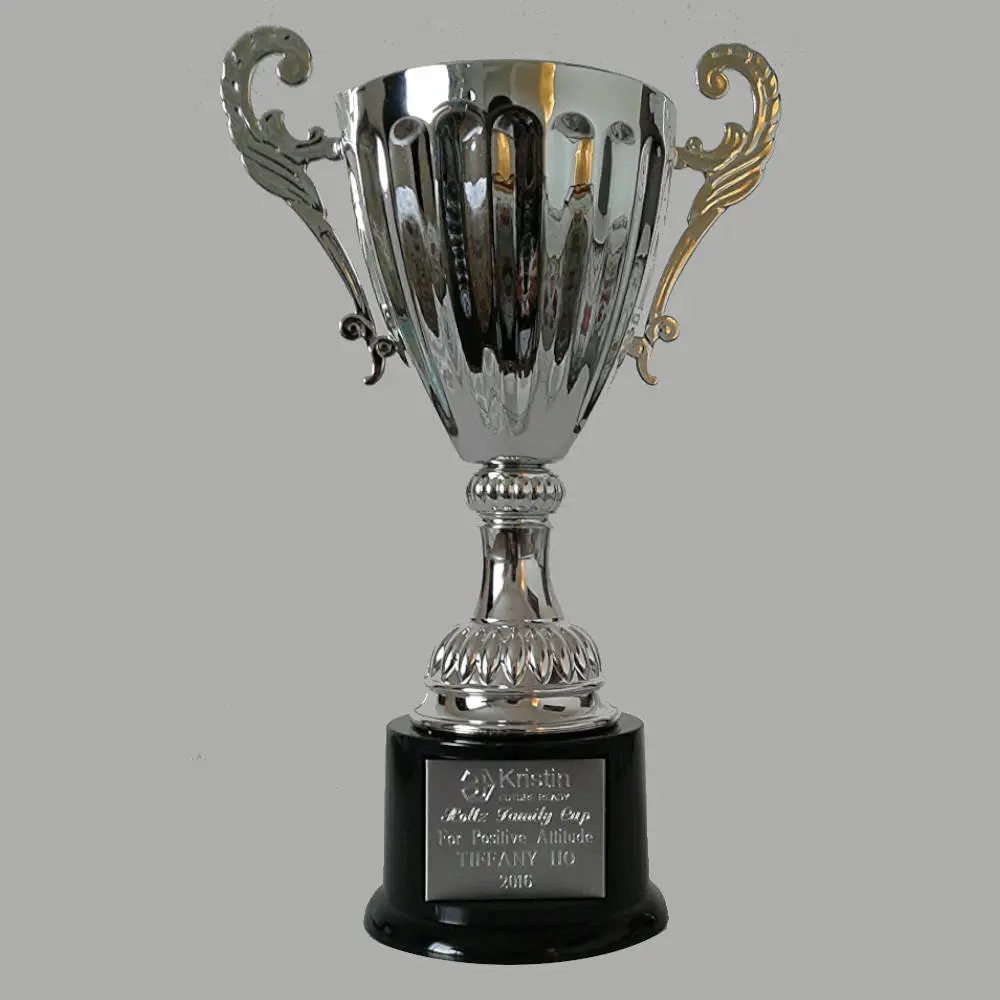Engraved trophy cup