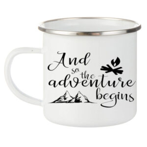 Custom Engraving of Trophies and Gifts Personalised Enamel Mug